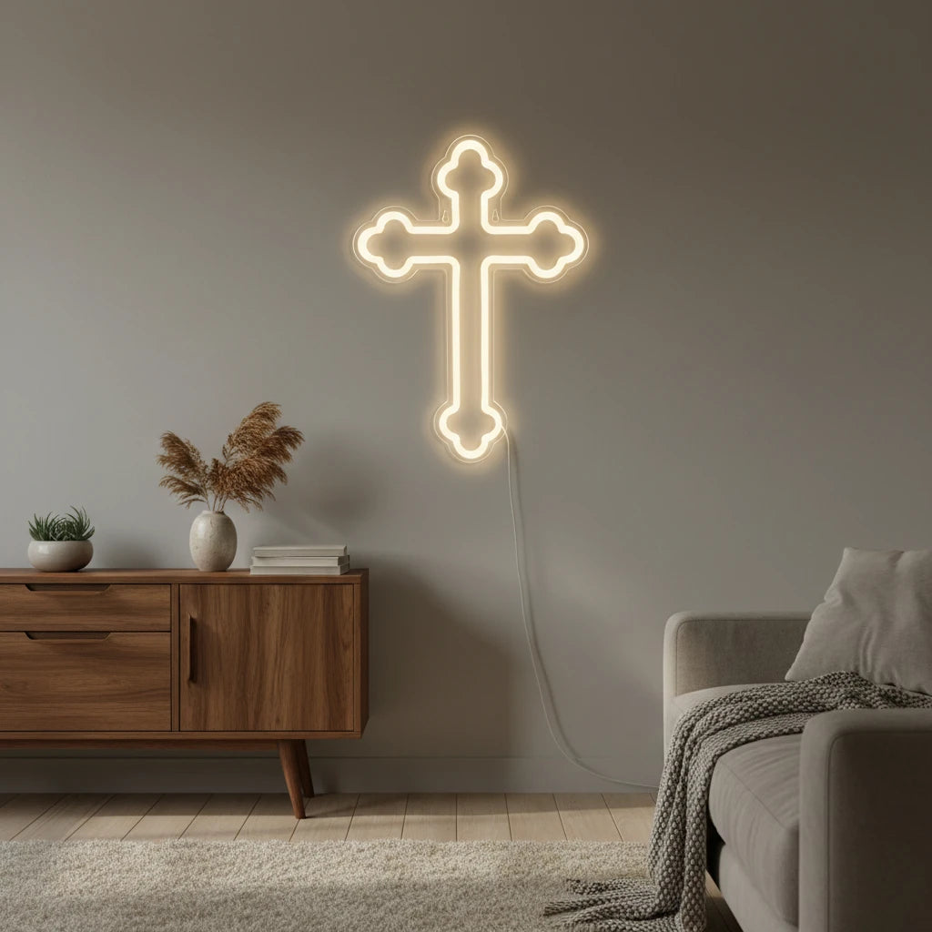 Jesus Cross Neon LED Light