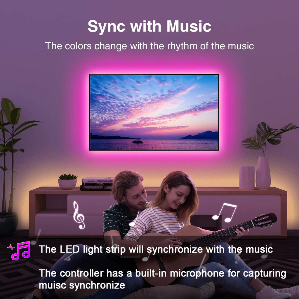 Led Strip Lights Music Sync Led Lights Room with APP Controll