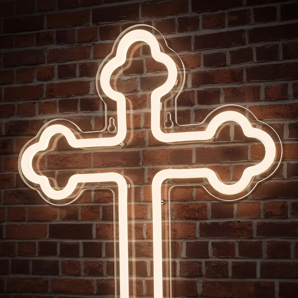 Jesus Cross Neon LED Light