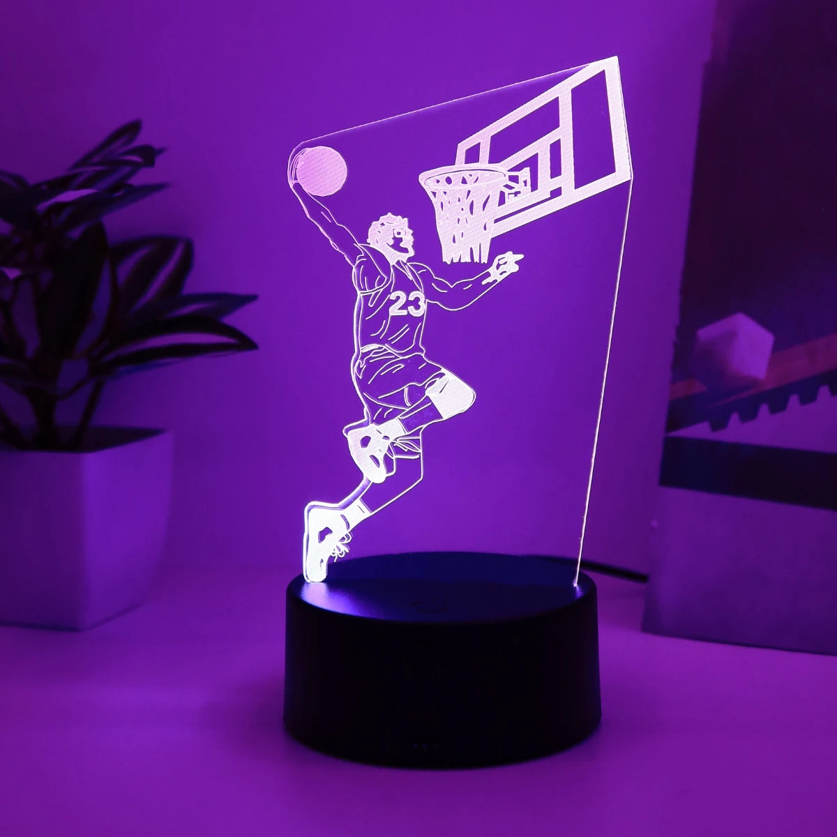 3D Basketball Master LED Night Light
